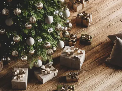 Decorative set10-christmas decor 3D model