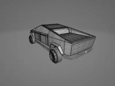 TESLA CYBERTRUCK Low-poly 3D model