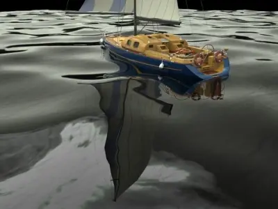 Sailboat III Free 3D model