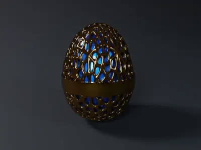 EGG COLLECTION - SET OF 10 EGGS HUNT 3D print model