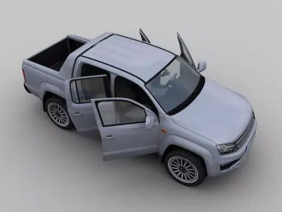 Volkswagen Amarok Low-poly 3D model