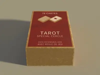 CARD GAME---Tarot Nouveau Low-poly 3D model