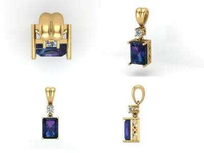 Pendant 58 3D print model