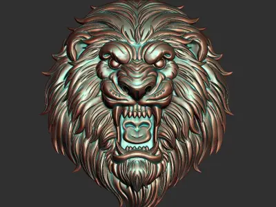 lion head 3D print model