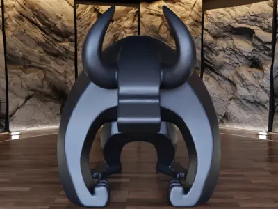 Demon Bull Sculpture Figure Fan Art Toy  3D print model