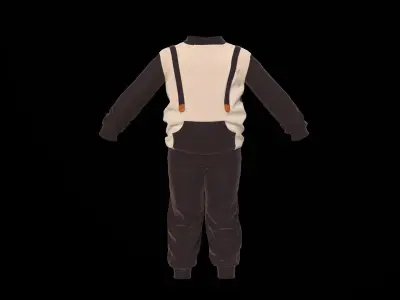 Children Sport Outfit Marvelous Designer 3D model