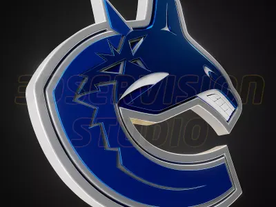 Vancouver Canucks logo - Cinematic - 3D print 3D model