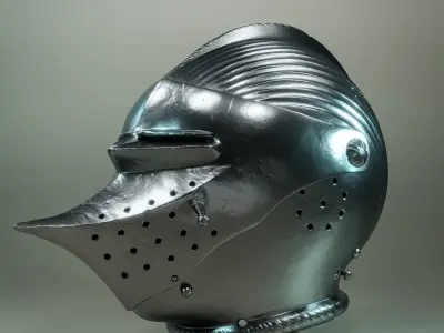 Medieval Helmet V 3D print model