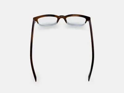 Oliver Low Bridge Fit Eyeglasses in Eastern Bluebird Fade 3D model