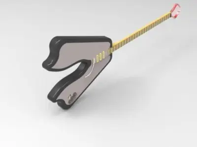 Electric guitar design  Free 3D model