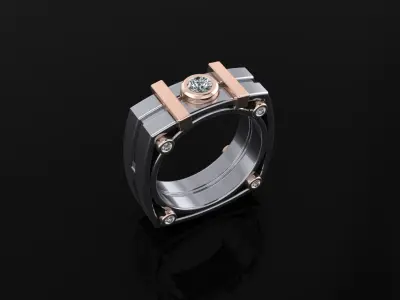 Man Ring 13 3D print model