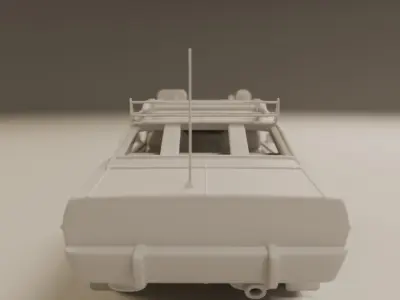 steampunk car 3D print model