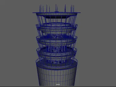 Airport Tower 3D model