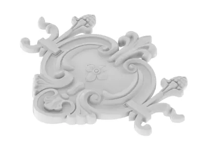 Cartouche Ornament 040 3D model