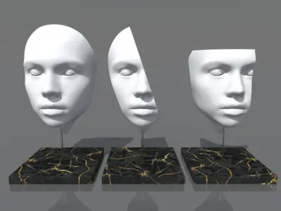 Face sculpture Free 3D model
