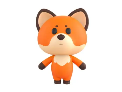 Character131 Rigged Fox 3D model