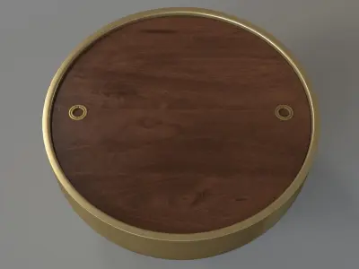 Drum Shaped Coffee Table 3D model