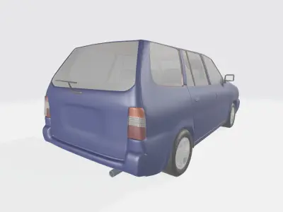 Toyot Kijang SX Kapsul 1998 Low-poly 3D model