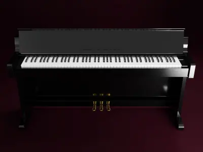 E Piano 3D model