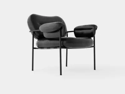 Fogia Bollo Lounge Chair Low-poly 3D model