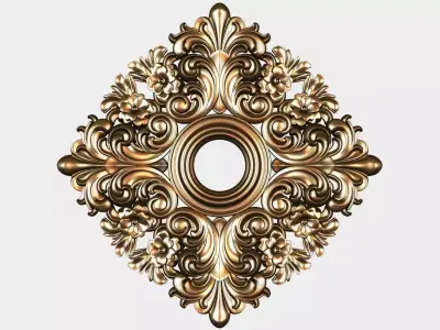 Carved decor for cnc 51 3D model