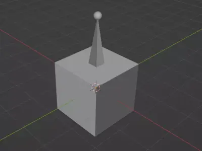 Default Cube Rigged 3D model