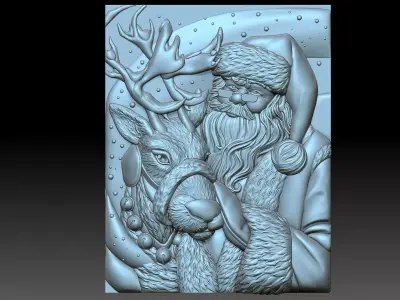 santa claus 3D print model 9