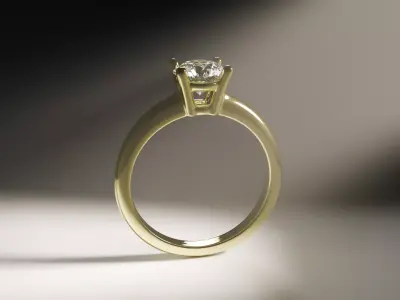 28 Cads of a Gold Solitaire Ring  Free 3D print model