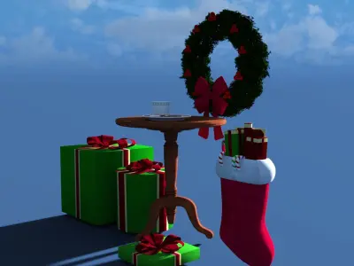 Decoration Christmas pack 3D model