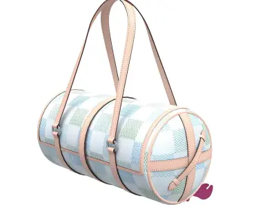 Louis Vuitton Papillon Bag Light Low-poly 3D model