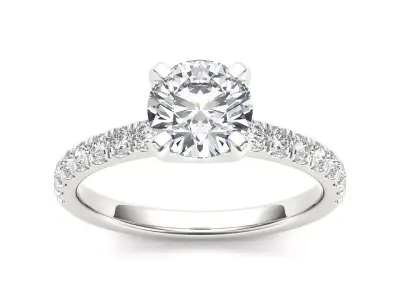 Solitaire ring model 3D print model order
