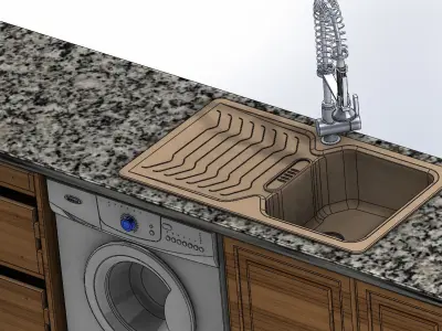 Kitchen Cabinet Desgn 3D model