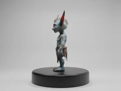 High-Quality Fantasy Goblin 3D Model - Game-Ready and Detailed Low-poly 3D model