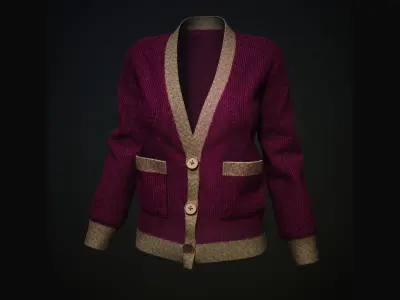 Sweater Marvelous Designer Material 3D model