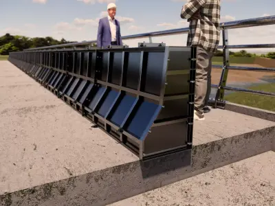 Guarda-rodas New Jersey - Forma metalica 3D model