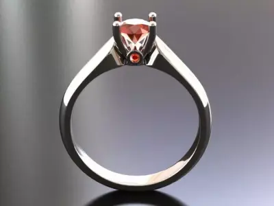 Ring Red Free 3D model