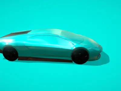 Sports Car Pura 2022 Low-poly 3D model