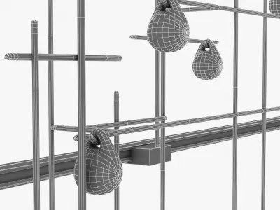 Hubbardton forge spring led pendant 3D model