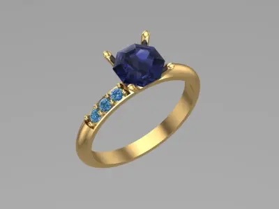 free simple ring Free 3D print model