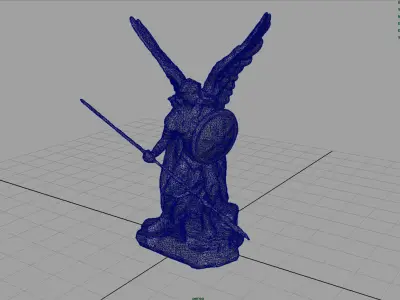 Saint Raphael the Archangel Low-poly 3D model