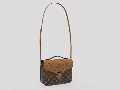 Louis Vuitton Pochette Metis Bag Reverse Monogram Low-poly 3D model