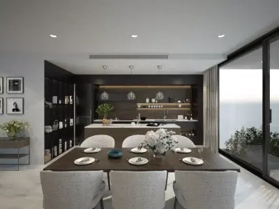 Kitchen - Dining Area 3D model