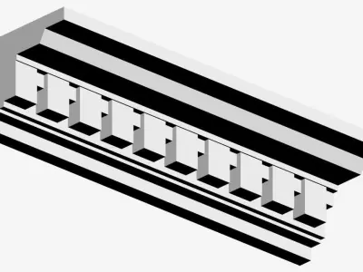 Building Ledges 001 by Disa 3D model