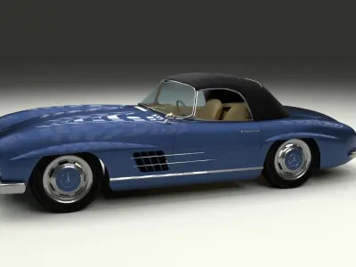 Mercedes 300SL Roaster Top 3D model
