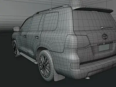 Land Cruiser 200 Series  Low-poly 3D model