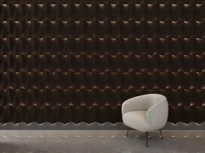 3d wall panel Low-poly 3D model