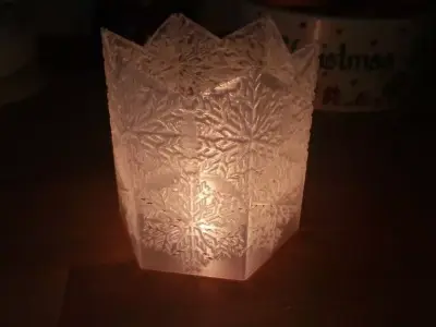 Snowflake Light holder Free 3D print model
