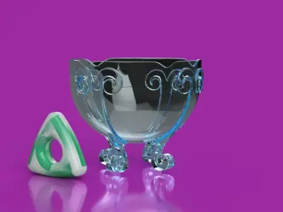 Coraline taffy bowl and seeing stone 3D print model