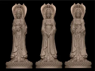 Statue Guanyin of Nanshan 3D print model