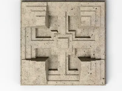 Frank Lloyd Wright Wall Tiles 3D Model Collection